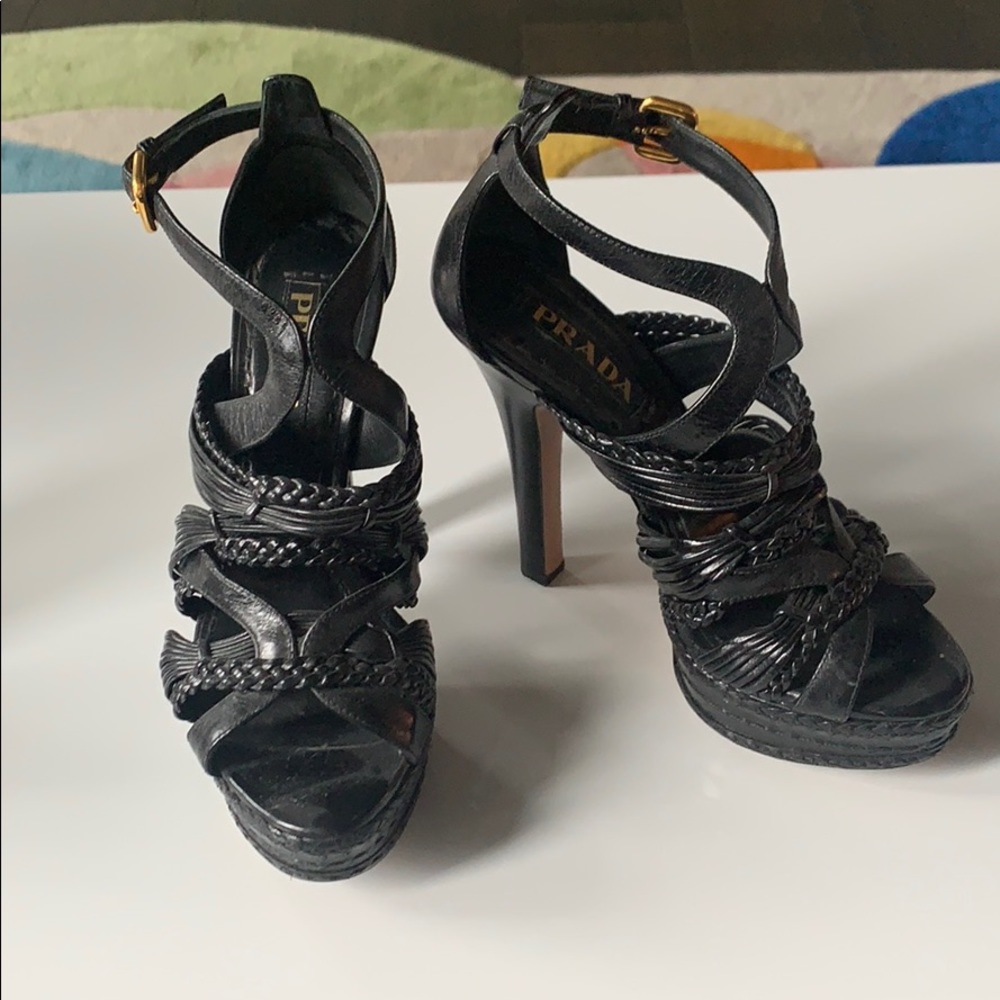 Authentic Prada Strappy Pumps